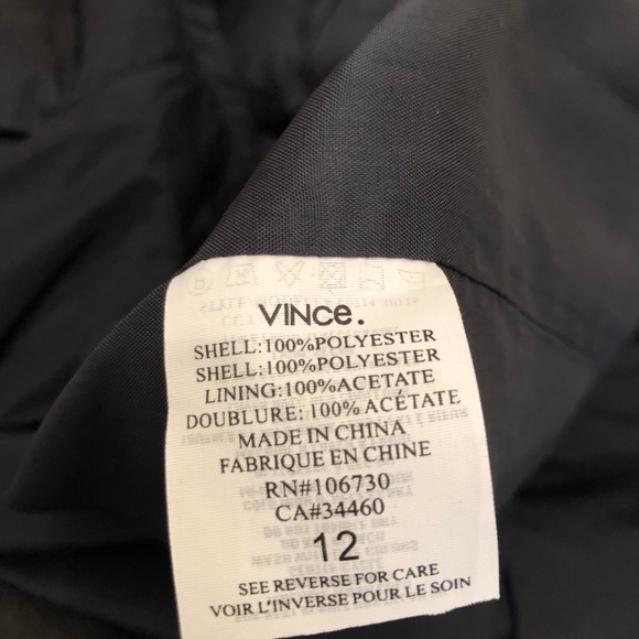 VINCE navy blue knee length skirt - Picture 4 of 5